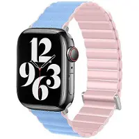Beline Bracelet magnétique Pro rose-bleu pour Apple Watch 38/40/41 mm
