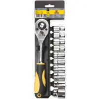 GRUPA TOPEX Clés à douille 1/2", jeu de 11