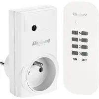 Rebel URZ1225-3 Prise télécommandée 230 V jusqu'à 1 000 W, blanche