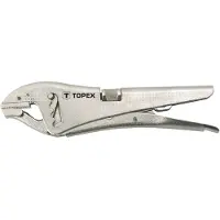 Topex Pince de préhension universelle longueur 225 mm, 0 - 50 mm, mâchoires en acier CrV