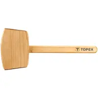 Topex Marteau en bois 500 g, manche en bois