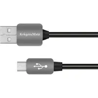 Krüger&Matz Câble USB Kruger&Matz KM0324 USB / USB-micro 1m noir