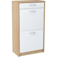 Meble Bestseller Meuble à chaussures 2D1S BLANC-SONOMA avec tiroir