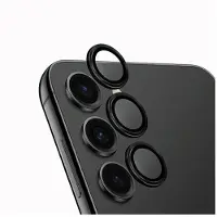 Uniq Optix Aluminium Camera Lens Protector Sam S24+ S926 midnight black szkło na obiektyw aparatu z (Samsung Galaxy S24+), Téléphone portable : film de protection, Noir