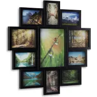 Relaxdays Cadre photos pele-même 11 photos (10 x 15 cm, 13 x 18 cm, 20 x 25 cm)