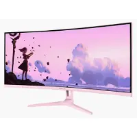 AROZZI Nova 34" Écran Gaming - 3440x1440 - UWQHD VA Incurvé - 165 Hz - Rose