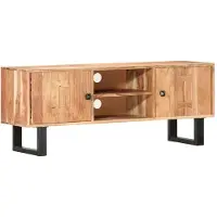vidaXL Meuble TV 118 x 30 x 45 cm bois massif acacia