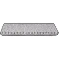 vidaXL Tapis d'escalier autocollants aspect sisal 15 pcs 65x21x4 cm