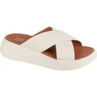 FitFlop F-Mode Flatform FW5-477, tongs, femmes, blanc, taille : 40
