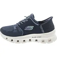 SKECHERS Glide - Step Pro : Chaussures de sport pour femmes, chaussures basses, confortables, type pantoufle, couleur bleue, pour le quotidien