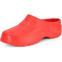 Ladeheid Sabots légers Eva pour femmes et hommes, sabots de jardin, chaussures de jardin KL037 (rouge, 36)
