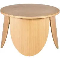 Selsey Vivially - Table basse ronde, aspect chêne, Ø 60 cm
