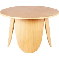Selsey Vivially - Table basse ronde, aspect chêne, Ø 80 cm