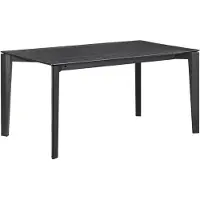 Selsey Loomens – Table à manger 150 x 90 cm, aspect chêne noir