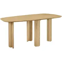Selsey Calnes – Table à manger 180 x 90 cm, aspect chêne naturel