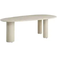 Selsey Innations – Table à manger 230 x 120 cm, grège, aspect microciment