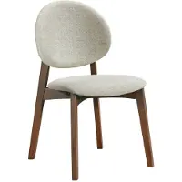 Selsey Stenne – Chaise en bois marron / beige
