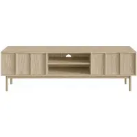 Selsey Neksto - Buffet TV avec 2 tiroirs, aspect chêne, 170 cm