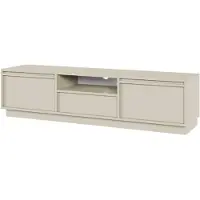Selsey Evo - Meuble TV 2 portes avec tiroir, greige, 154 cm