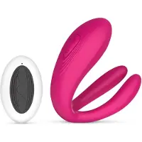 Teazers - vibromasseur couple 3 moteurs - silicone rose