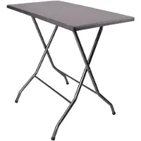Gastronoble Table haute rectangulaire Sevelit Pizarra 115 x 70 x 110