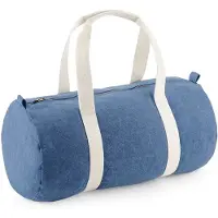 Bagbase Denim Barrel Bag