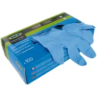 VAR Nitrile Gloves Box 100 Units Tool Bleu L