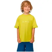 Mammut Base Playground Short Sleeve T-shirt Jaune 104 cm Garçon