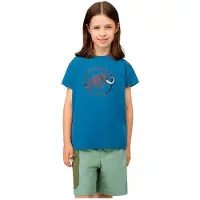 Mammut Core Classic Short Sleeve T-shirt Bleu 152 cm Garçon