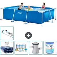 Intex Piscine rectangulaire hors sol - 300x200x75 cm - Composée de 6 parties - Modèle S30161