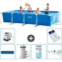 Intex Piscine rectangulaire hors sol - 450x220x84 cm - Composée de 7 éléments - Modèle S30265