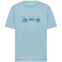 Mammut Base Playground Short Sleeve T-shirt Bleu 140 cm Garçon