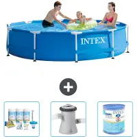Intex Piscine tubulaire rectangulaire - 305 x 76 cm - 4 pièces - Modèle S31470