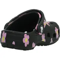 Crocs Classic Clog Flower Bébé - Noir, Noir