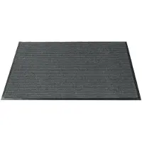 Bolero Grand tapis d'entrée gris antidérapant 90(l)x150(L)cm