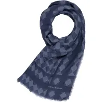 Giorgio Armani Écharpe 'Emporio' bleu