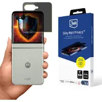 3MK ochranná feuille Silky Matt Privacy pro Motorola Razr 60 (Motorola Razr 60), Téléphone portable : film de protection, Transparent