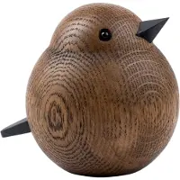 Novoform Figurine en bois - Père Moineau - Teinté de fumée Eg - - UneTaille - Décoration