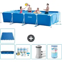 Intex Piscine rectangulaire hors sol - 450x220x84 cm - Composée de 6 parties - Modèle S30246