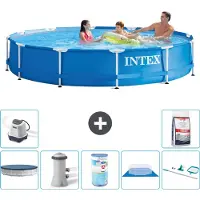 Intex Piscine tubulaire rectangulaire - 366 x 76 cm - 8 pièces - Modèle S31569