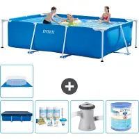 Intex Piscine rectangulaire hors sol - 300x200x75 cm - Composée de 6 parties - Modèle S30150
