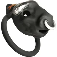 Master Series Bull - cage de chasteté pénienne tête de taureau (noir)