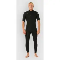 Rip Curl Dawn Patrol 22 2 Mm Short Sleeve Chest Zip Neoprene Suit Noir M Homme