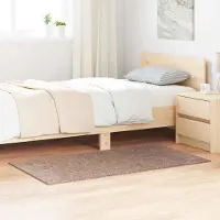 vidaXL Tapis Shaggy antidérapant Crème 160 x 160 cm PP
