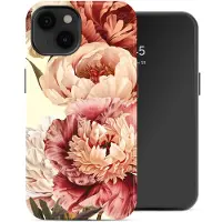 Selencia Coque arrière Vivid avec MagSafe pour Apple iPhone 14 - Vintage Peony