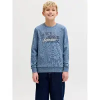 Jack & jones Junior Sweat bleu / noir / blanc