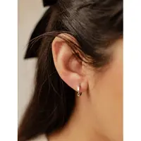 Hey Happiness Boucles d'oreilles 'Mini Band' argent