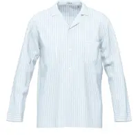 Seidensticker Pyjama long bleu clair / blanc