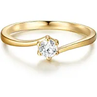 Trilani Bague jaune d'or