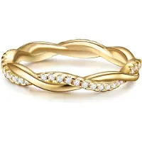 Trilani Bague or / transparent
